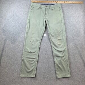Vineyard Vines Mens 5-Pocket Pants 30x30 Sage Green Cotton Blend Straight Leg